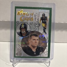 2023 Panini Illusions Football TJ Watt King Of Cards Emerald Green STEELERS #13