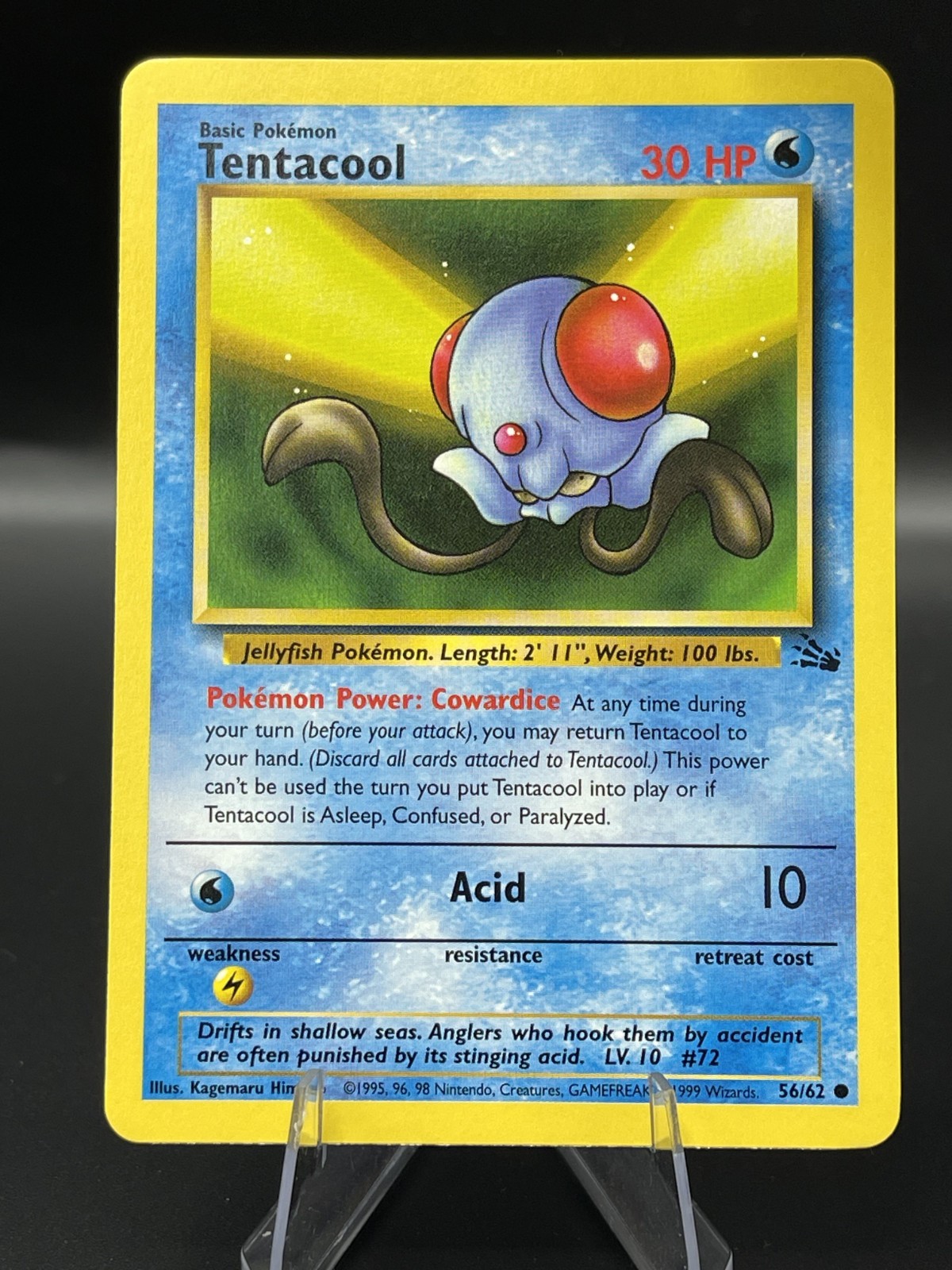 (NM) Tentacool 56/62 Fossil Pokemon TCG Card 327a-83