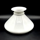 Vintage 7" Dia. White Milk Glass Vintage electric Oil Lamp Light Shade