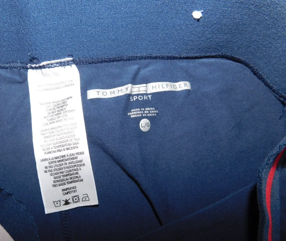 Tommy Hilfiger Sport Leggings Women's Large Blue Athletic Athleisure Stretch - Image 3 of 4