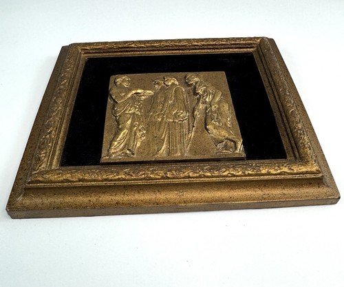 Vintage Gold Framed Grecian Greek Roman Gods Wall Art Raised - Picture 2 of 5