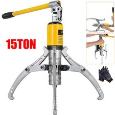 15 Ton Universal Bearing Puller Hydraulic Pump Gear Hub Removal Tool Set Kit