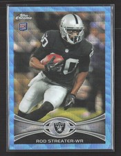 2012 Topps Chrome Rod Streater #BW-42 Blue Wave Refractor RC