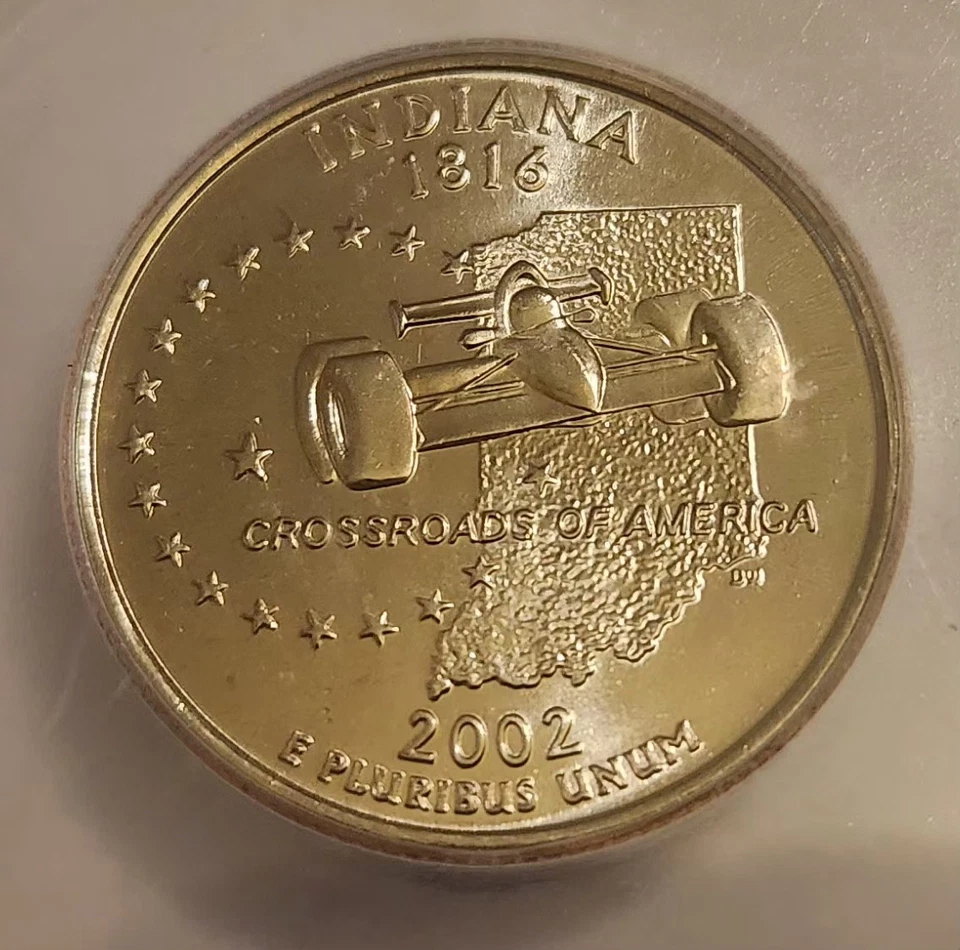 2002-P ICG MS69 INDIANA State Quarter Business Strike 25C AUSTIN HUTTO SIGN - Image 3 of 4