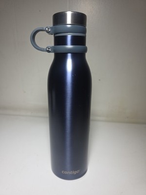 Contigo Black And Silver Contour 20oz Stainless Steel Water Bottle