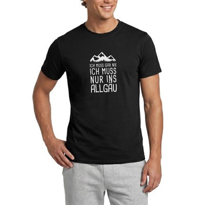 Ich Muss Gar Nix Ich Muss Nur Ins Allgäu Männer T-Shirt