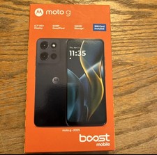BOOST MOBILE PREPAID MOTOROLA MOTO G 2025 128GB GRAY BRAND NEW SEALED