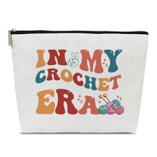 Crochet Gift Makeup Bag, Gifts for Knitters, Lovers, Crocheters, Women Stuff,