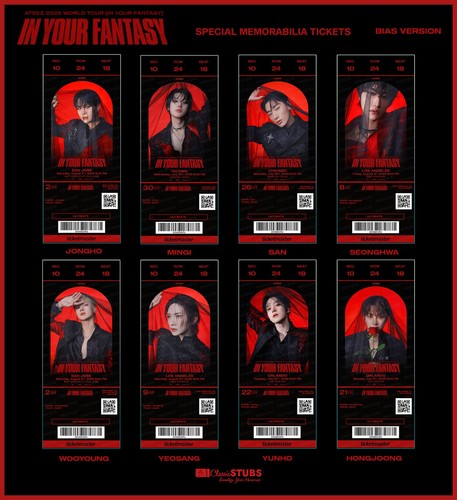 ATEEZ 2025 WORLD TOUR 'IN YOUR FANTASY' - Custom K-pop Concert Ticket - Picture 13 of 16
