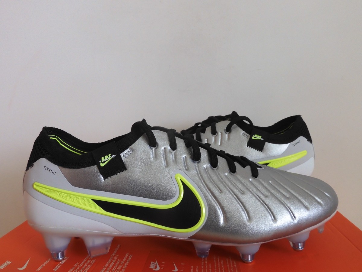 Nike Tiempo Legend 10 Elite Sg Pro Ac P Anti Clog Silver-Black