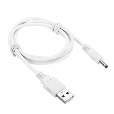 1Pcs USB Male to DC 3.5 x 1.35 mm Male Power Cord 100cm Charging Cable White