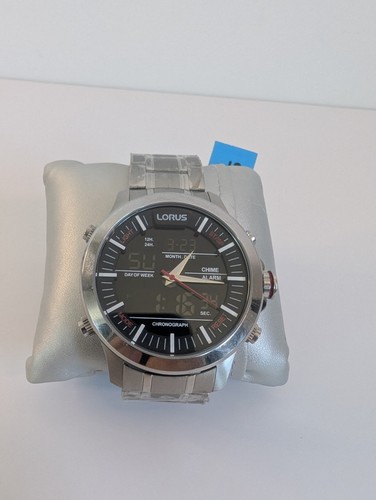 Lorus Z021-X001 Analog-Digital Alarm Chronograph 46mm 10 ATM