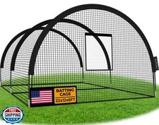 ZivPlay Baseball Batting Cage Net Batting Cages for Backyard Portable Pop Up 