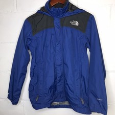 The North Face Boys XL 18/20 Blue HyVent Hooded Nylon Windbreaker Jacket
