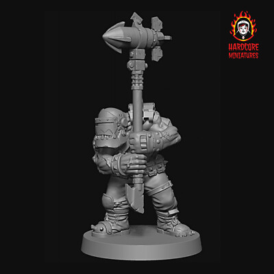 Rokkit Hammer Orc #2 Hardcore Miniatures Ork Tankbustas Snagga Boyz Tankbustaz
