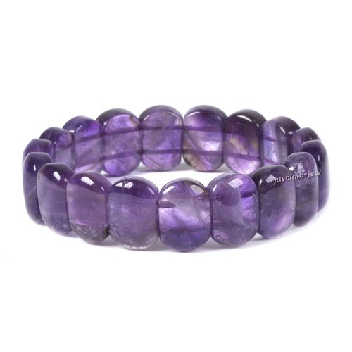 10mm bis 25mm Mode Edelstein Verschiedene Formen Perlen Dehnbar Armband 6"-7,5" - Bild 34 von 127