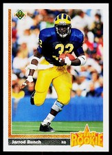 Jarrod Bunch, 1991 Upper Deck, #25, New York Giants, RC