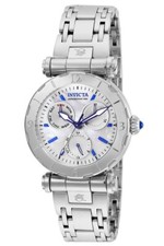 NEW INVICTA SUBAQUA SILVER+MOP,MULTI DIAL BLUE ACCENT,BRACELET WATCH 24427+$1195