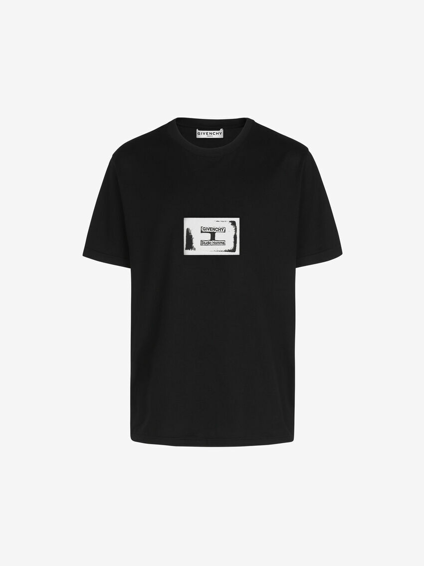 【GIVENCHY】関税込☆studio homme Tシャツ ブラック Givenchy Studio Homme T-shirt With Patch BM70UQ3002 100 | eBay