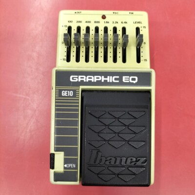 Ibanez GE10 Graphic EQ イコライザー Ibanez GE10 Graphic EQ MIJ Vintage Equalizer Effect Pedal