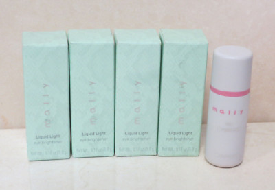 MALLY LIQUID LIGHT EYE BRIGHTENER - TAN / RICH - 0.18 OZ BOXED LOT OF 4