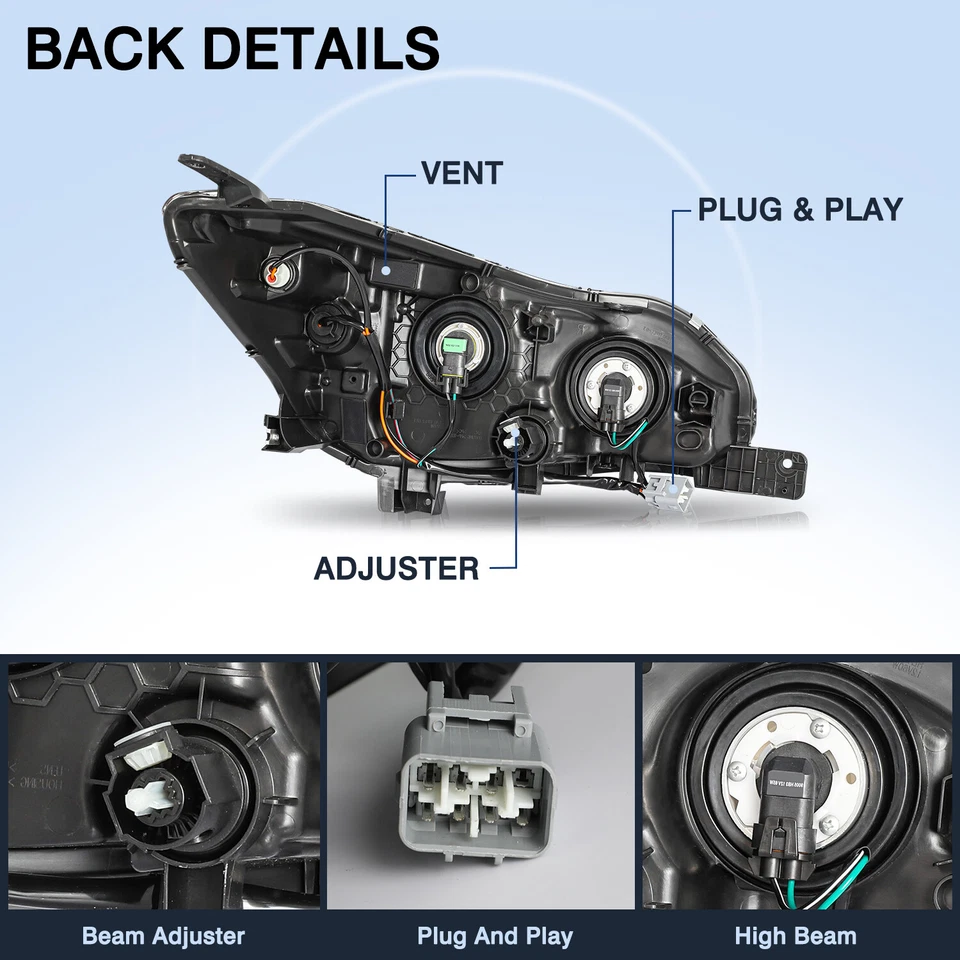 Para 2017-2022 Subaru Impreza Crosstrek lâmpada de halogênio farol lateral do motorista 17-22 - Imagem 4 de 4