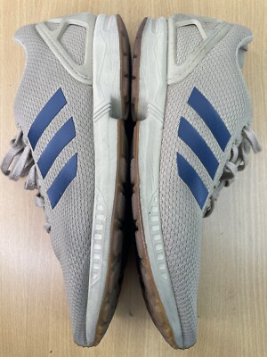 ADIDAS Brown Running Shoes ZX FLUX TORSION TAN BLUE Men's Size 10