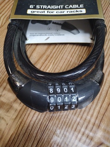 Onguard Bike Lock 6’ x .47” Combo Cable Bike Lock NEW!! - Picture 3 of 11
