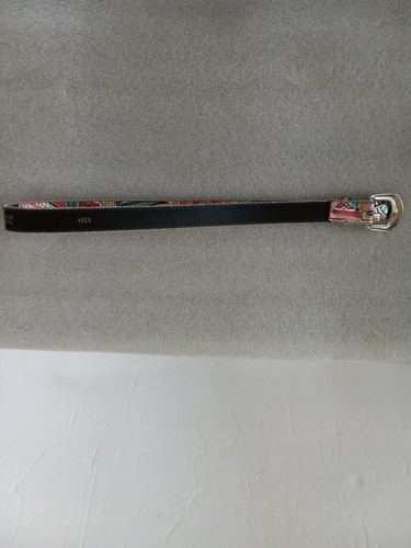 Dakota LTD Leather Belt Women's Size ML Multicolor Skinny Made in USA Vintage - Picture 6 of 7