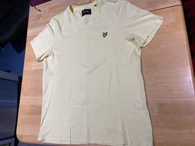 Lyle & Scott Soft Yellow Cotton Tshirt w/ Logo - Men's  Sz XL