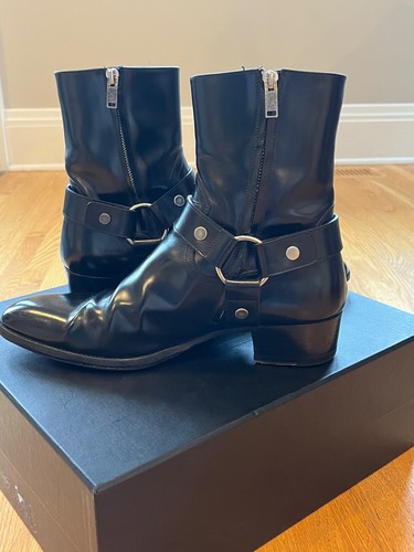 Saint Laurent Wyatt Harness Boot Size 42 D1573070 - Picture 6 of 7