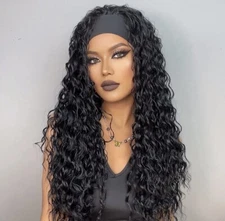 peluca Cabello Rizo Color Negro/ Curly Hair Wig/ Rulos / Free Shipping