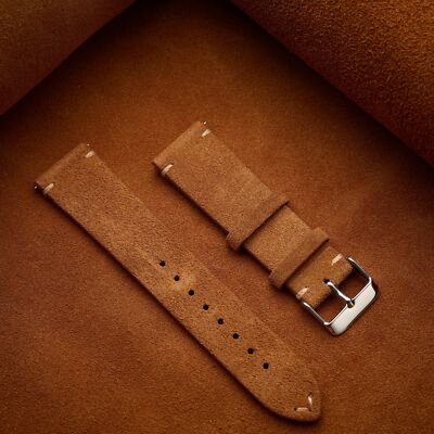 14 16 18 20 22mm Leder Wildleder Uhrenarmband Armbanduhr Band Ersatz Armband