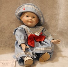 Vintage porcelain baby doll "Amanda" by Yolanda Bello