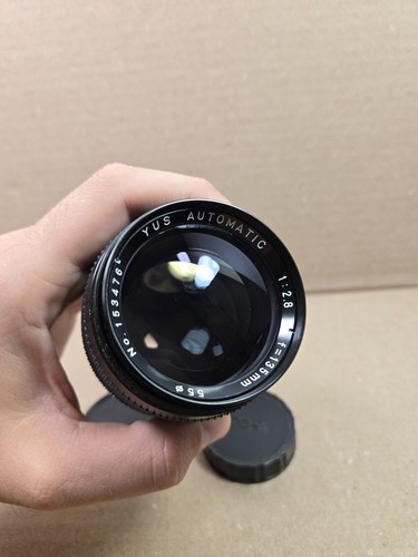 YUS Automatic 135mm f/2.8 Lens for Contax, Yashica C/Y Mount w/Lens Caps Used - Picture 2 of 17