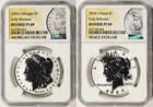 2024-S $1 Morgan & Peace Dollar NGC Reverse PF69 Early Releases Set