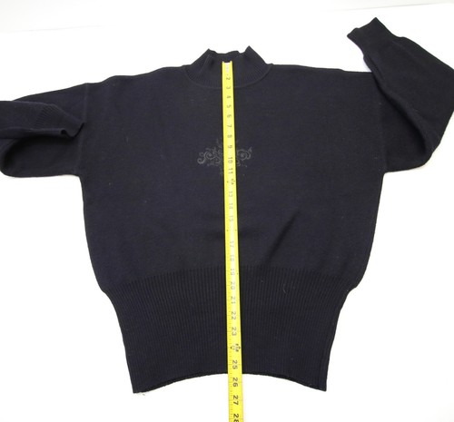 Vintage Bogner Split Mock Neck Sweater Womens L Wool Blend Embroidered READ - Picture 12 of 13