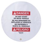 MASTER LOCK OUT 4720 SAFETY 20" STEERING WHEEL WARNING DO NOT START VEHICLE NEW — photo 1
