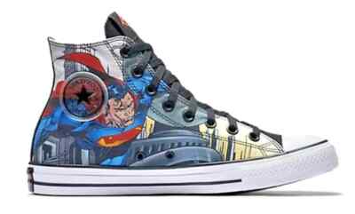 Rare Converse DC Comics x Chuck Taylor All Star Hi Superman Justice League Shoes