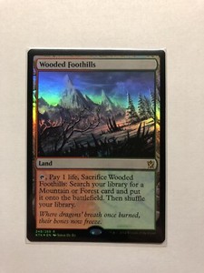KHANS OF TARKIR NM//M Magic:The Gathering **WOODED FOOTHILLS** MTG