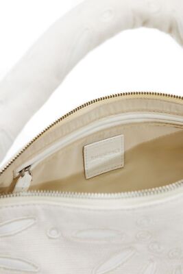 Sac à Main Desigual Summer Dandelion - Modèle Bangor - Blanc Floral En Jute Et Coton - Pour Femme