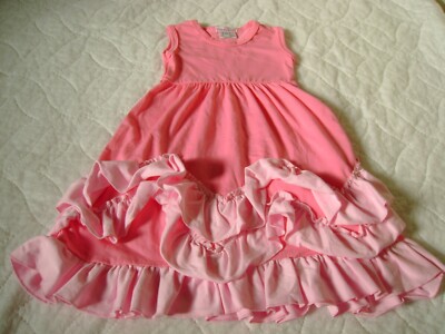 Princess Threadz Girls MAXI Dress Size 12 -18 months PINK Ruffles Summer |  eBay