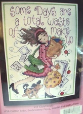 Design Works Make-Up Counted Cross Stitch Kit, NEW