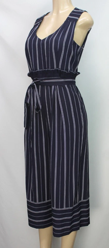 Mono para mujer Jessica Howard sin mangas rayas elásticas azul marino talla 6 Foto 4 de 4