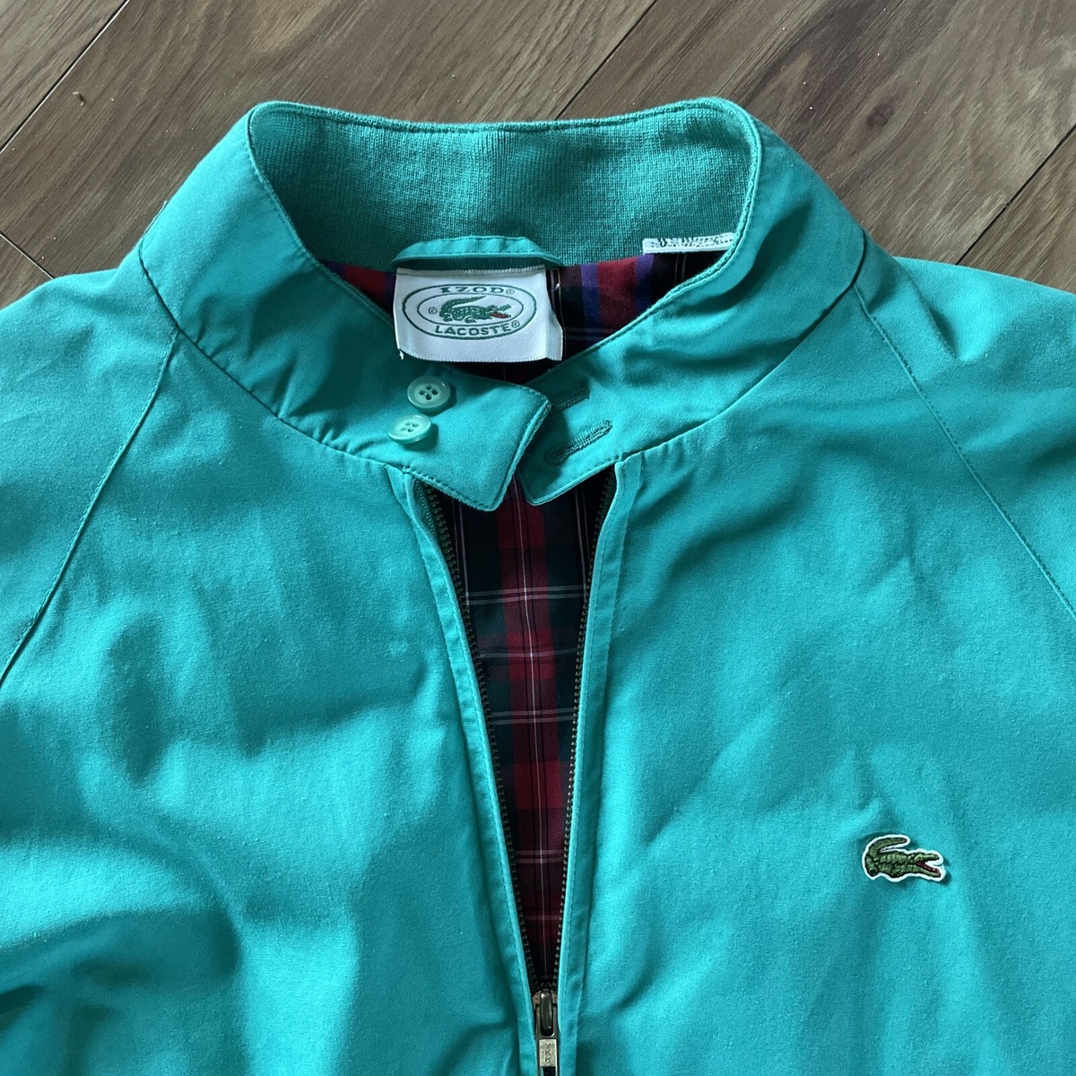Vintage Izod Lacoste Harrington Jacket Mens Large Green
