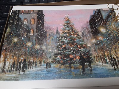 American greeting cards wishing you eve-tying merry and bright through Christmas