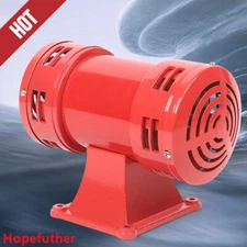 110 VOLT INDUSTRIAL AIR RAID HORN TYPE LOUD 140dB AIR RAID SOUND SIREN ALARM NEW