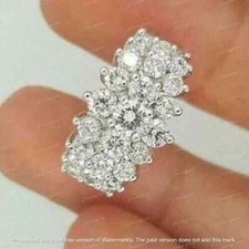 3Ct Round Cut Lab Created Diamond Wedding Engagement Ring 14K White Gold Plated