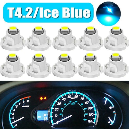10pcs T42 Neo Wedge LED Ice Blue Car Dash Instrument Panel Gauge Lights