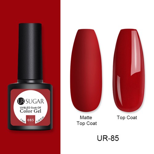 UR SUGAR 172 Colors UV Gel Polish Glitter Purple Top Base Gel Gel Varnish 7.5ml - Picture 81 of 119